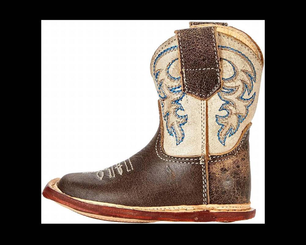NEW ROPER boys vintage leather vamp boot in tan